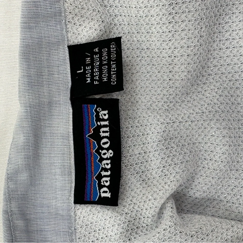 Patagonia Vintage Outdoor Long Sleeve Vented Fishing Shirt Pale Blue/Gray Large - Picture 15 of 15